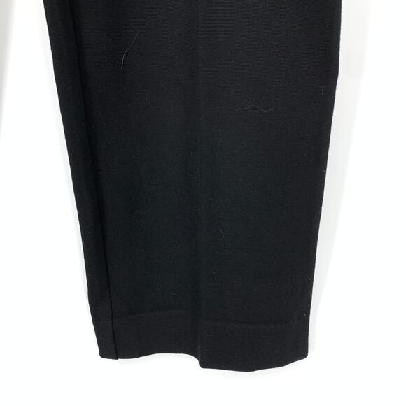 Chicos Pull On Ponte Slim Straight Pant Womens Sz 2 US 12 Black Elastic Waist - Picture 4 of 6